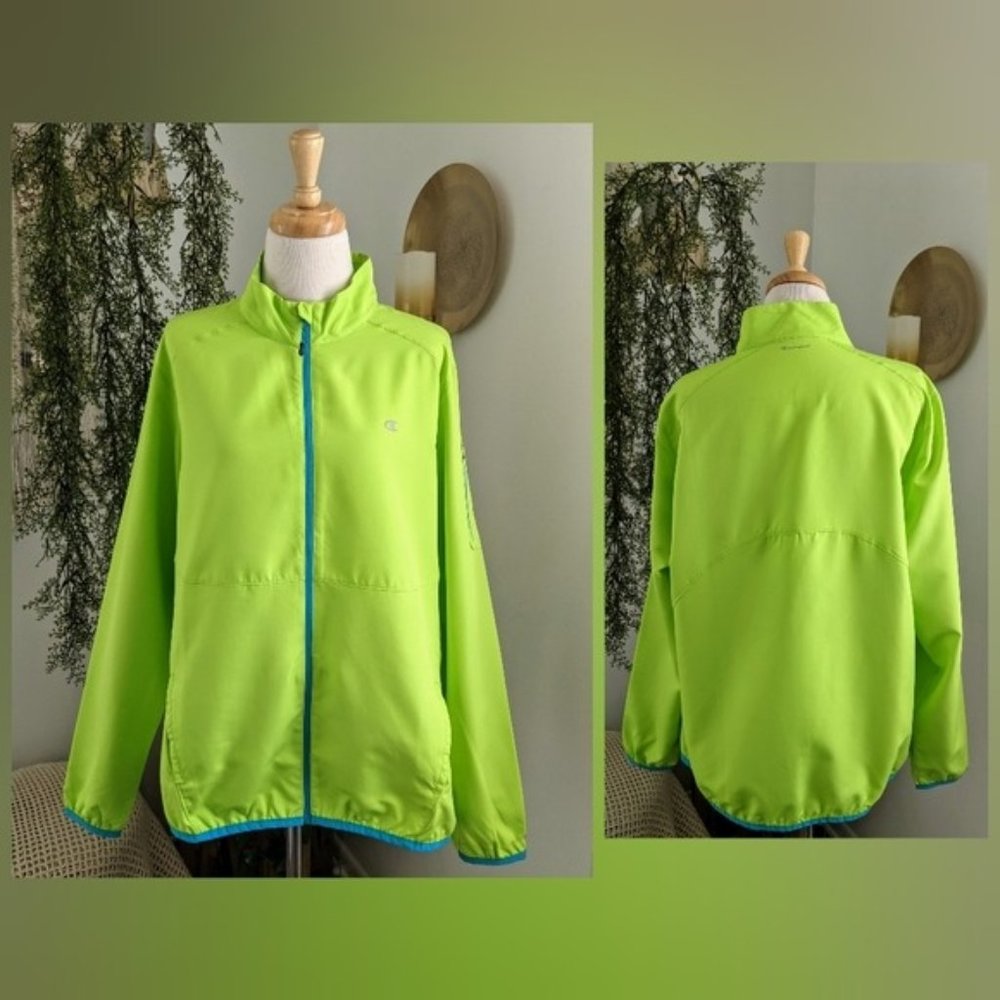 Champion Elite | Neon Green Full Zip Jacket | XL